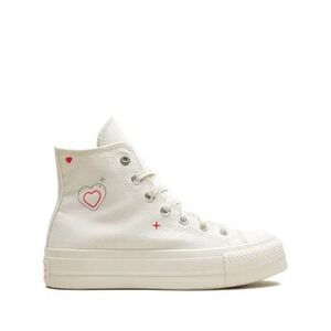 Size 5.5 - Converse Chuck Taylor All Star Lift Platform High Y2K Heart Ivory